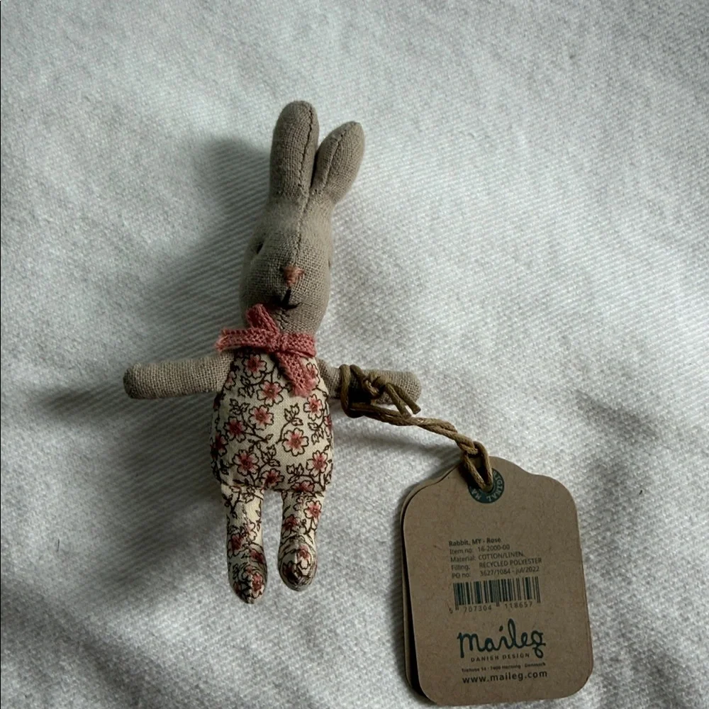 Tiny Maileg Baby Rabbit - Rose  BNWT